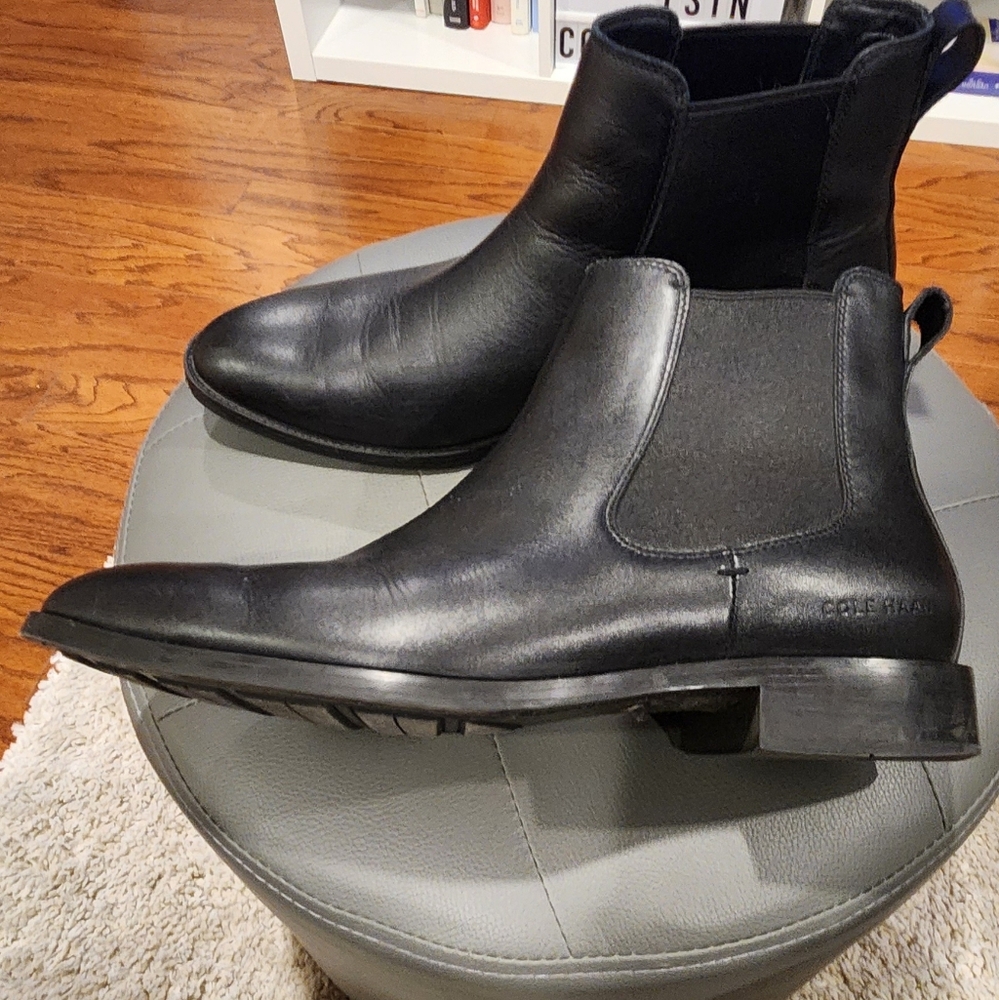 Cole Haan Black Chelsea Boots
